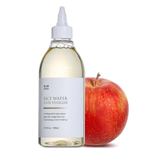 mimosu apple cider vinegar hair rinse with rice water 10fl.oz,...