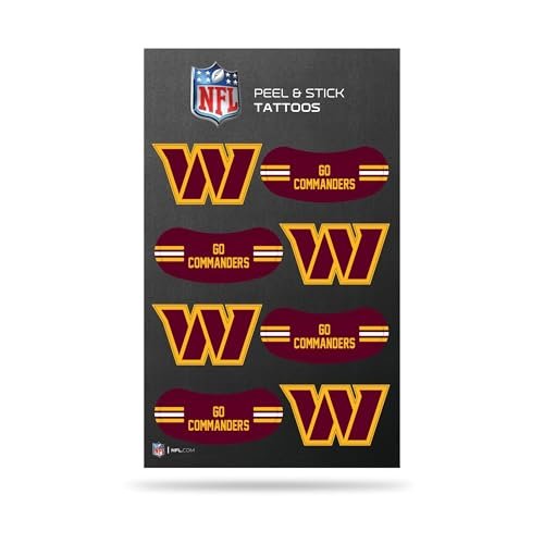 rico industries nfl football washington commanders peel & stic...