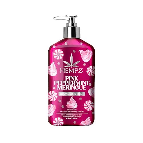 hempz new pink peppermint meringue body moisturizer, body loti...