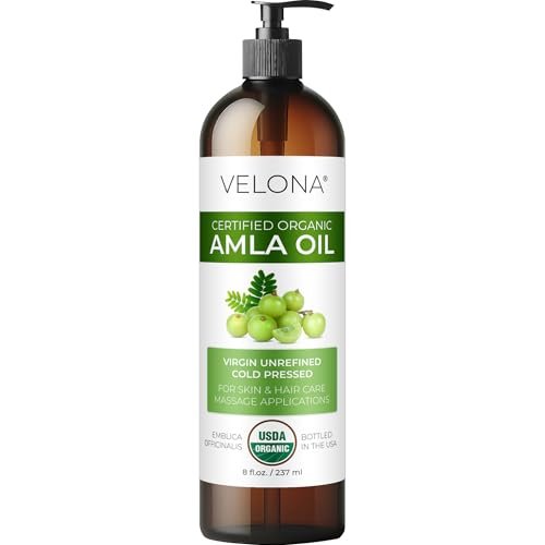 velona amla oil usda certified organic 8 fl oz | 100% pure a...