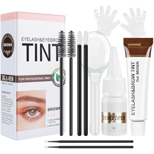 eyebrow and eyelash color kit, semi permanent brow lash colori...