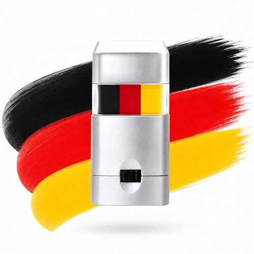 black red yellow football face paint, 3 colors blendable eye &...