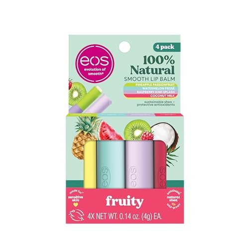 eos 100% natural lip balms coconut milk, pineapple passionfru...