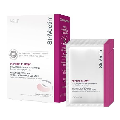 strivectin peptide plump collagen renewal smoothing eye masks,...