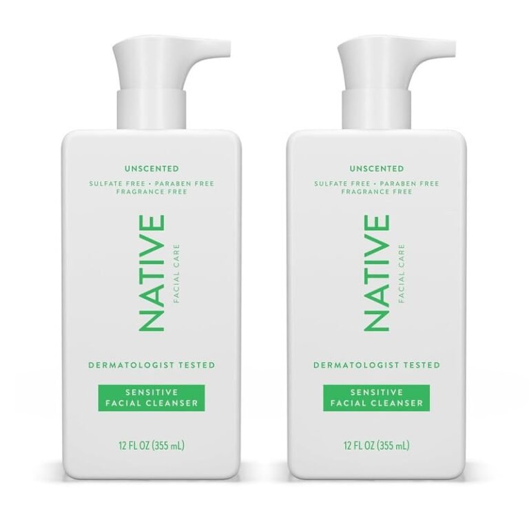 native sensitive face wash, spa day every day facial cleanser...
