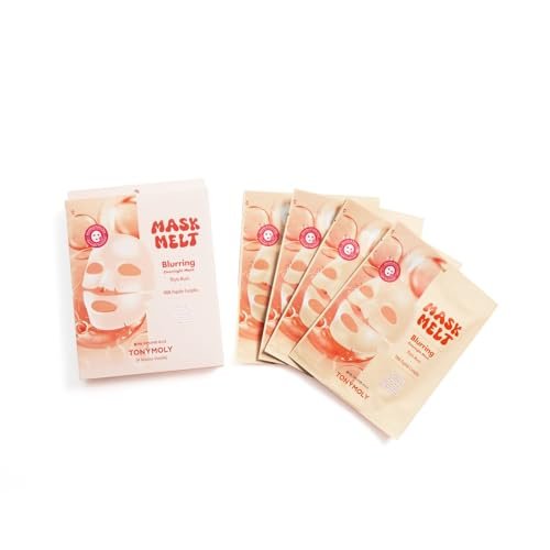 tonymoly mask melt blurring hydrogel overnight face mask 4 pac...