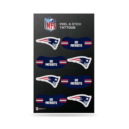 rico industries nfl football new england patriots peel & stick...