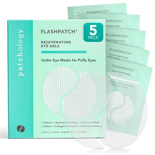 patchology under eye gel patches – natural eye masks for puffy...