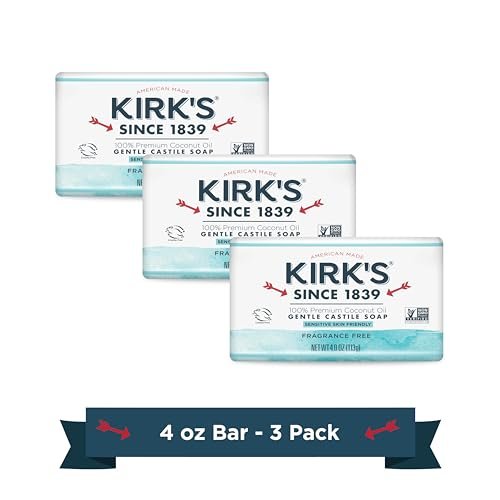 kirk's fragrance free castile bar soap