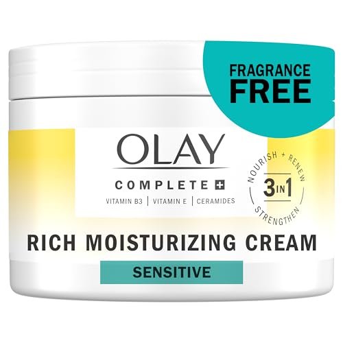 olay face moisturizer, complete+ rich moisturizing cream fra...