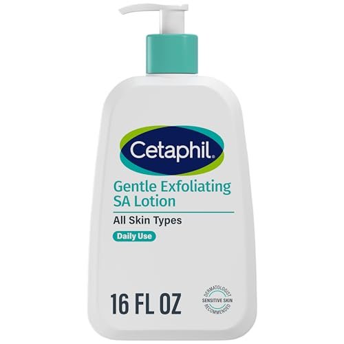 cetaphil gentle exfoliating sa lotion, lightweight moisturizer...
