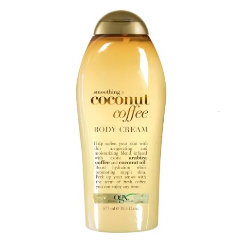 ogx smoothing + coconut coffee body cream 19.5 oz