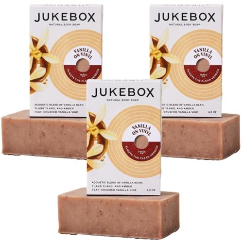 jukebox soap, vanilla on vinyl natural bar soap for women,cold...