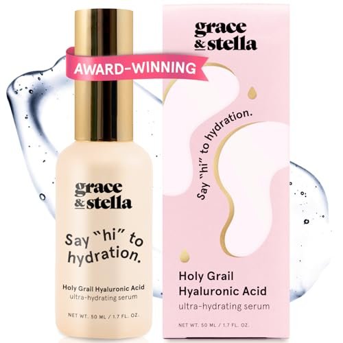 grace & stella award winning hyaluronic acid serum hydrating h...