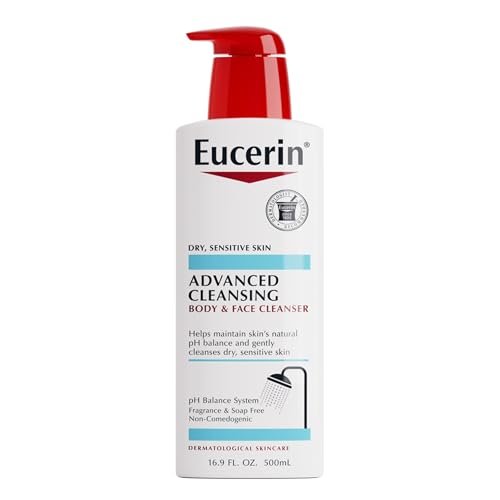 eucerin advanced repair cleansing body and face cleanser, gent...