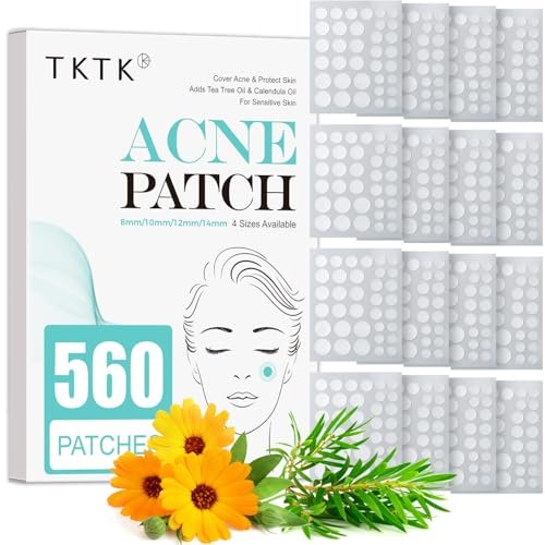 tktk pimple patch acne patch, 4 sizes 560 patches acne absorbi...