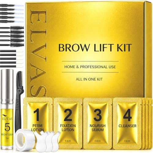 vivandra brow lamination kit, 5 pack eyebrow lift kit for full...