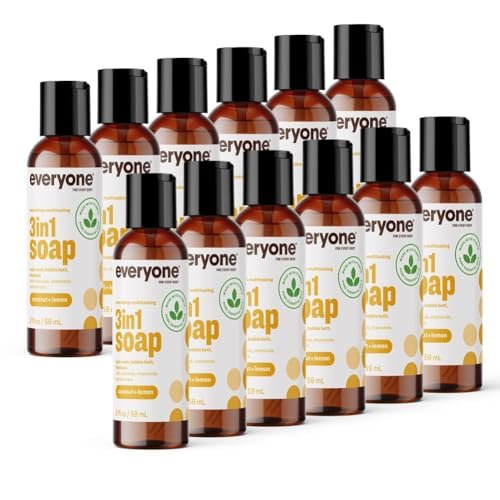 everyone 3 in 1 soap body wash, bubble bath, shampoo, travel s...