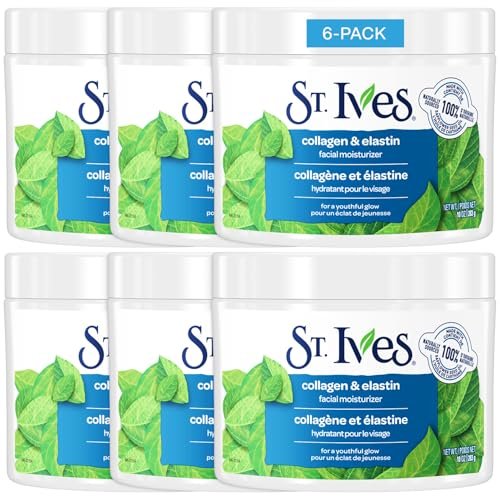 st. ives face lotion 6 pack – collagen & elastin renewing faci...