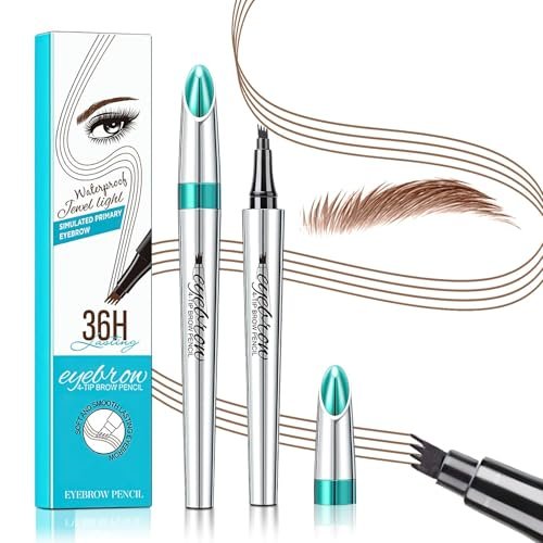 microblading eyebrow pen 4 fork tip tattoo pencil, long lastin...