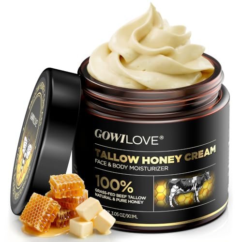 gowilove 12hr moisture lock beef tallow for skin care, instant...