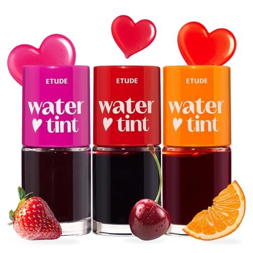 etude dear darling water tint 3 color set | vivid color lip st...