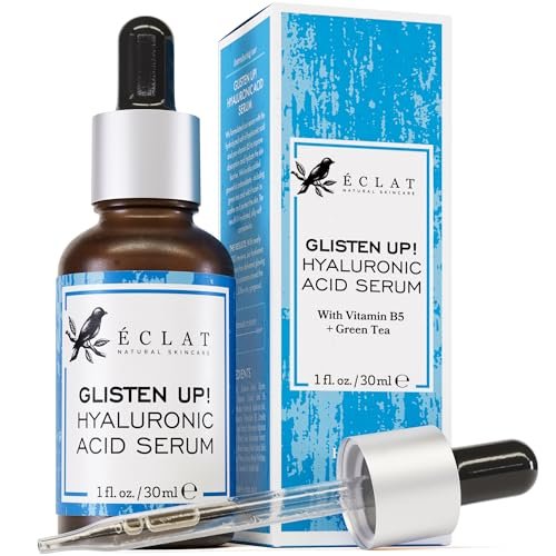 eclat skincare hydrating hyaluronic acid serum for face – 2.5%...