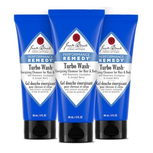jack black turbo wash energizing body & hair cleanser, 3 fl oz...