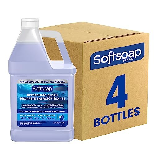 softsoap antibacterial liquid hand soap refill, refreshing cle...