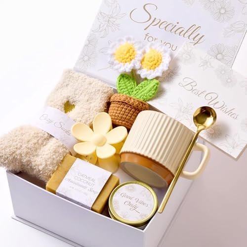 enjolly 8pcs birthday gifts box for women care package baskets...