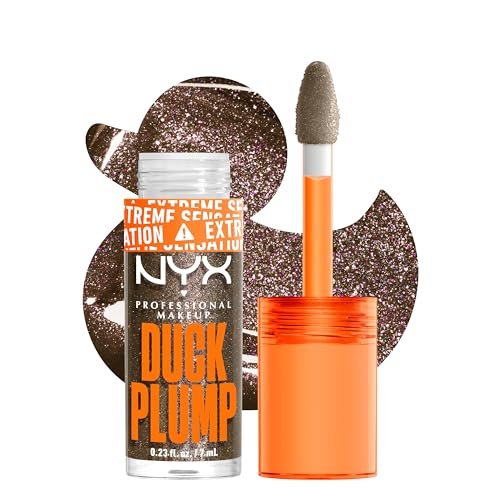 nyx professional makeup duck plump high pigment lip gloss, lip...