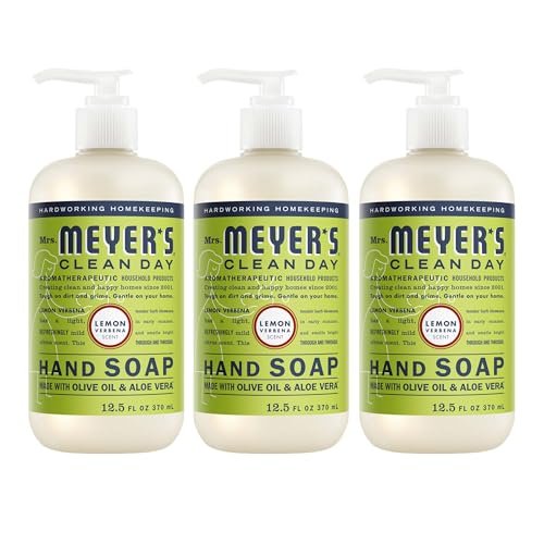 mrs. meyer's clean day hand soap, lemon verbena scent, 12.5 fl...