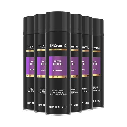 tresemmé hairspray pack of 6 freeze hold for 24 hour frizz con...