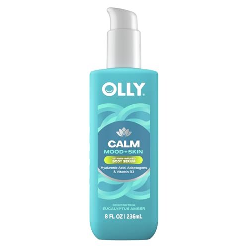 olly calm body lotion serum with hyaluronic acid, adaptogens &...