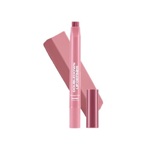 sacheu doubledown lip definer, 2 in 1 liner & balm, buildable,...
