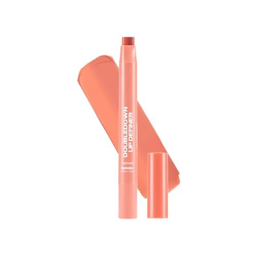 sacheu doubledown lip definer, 2 in 1 liner & balm, buildable,...