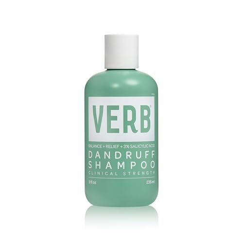verb dandruff shampoo, 8 oz | 3% salicylic acid clinical relie...