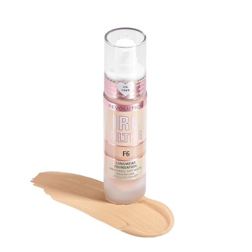 revolution irl filter longwear foundation, f6