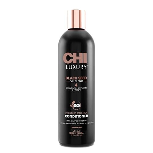 chi luxury black seed oil moisture replenish conditioner, stre...