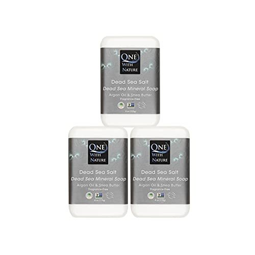 One With Nature Dead Sea Salt Soap 4oz 3-Pack – Purifying Soap... one with nature dead sea salt soap 4oz 3 pack – purifying soap...