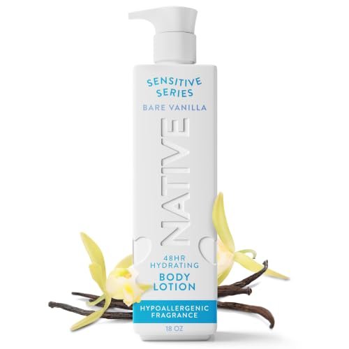 native sensitive body lotion, 48h hydration for soft skin, hyp...