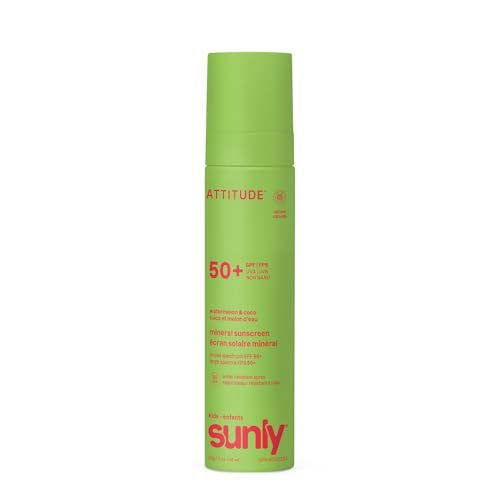 Attitude Watermelon Spray Face & Body Kids Mineral Sunscreen S... attitude watermelon spray face & body kids mineral sunscreen s...