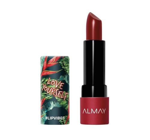 almay lip vibes lipstick with vitamin e oil & shea butter, mat...