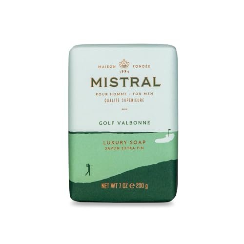 mistral golf valbonne luxury men’s soap, men’s natural soap ba...
