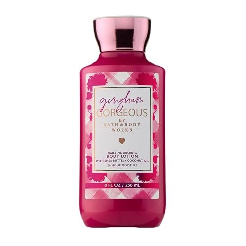 bath & body works gingham gorgeous daily body lotion, 8 fl oz