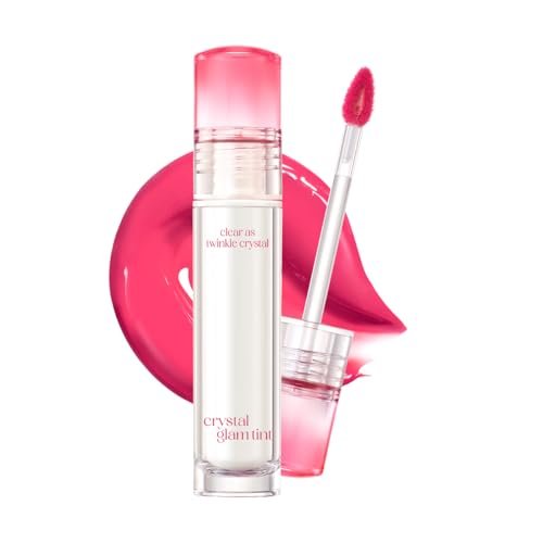 clio crystal glam tint, glossy lip tint with glass like shine,...