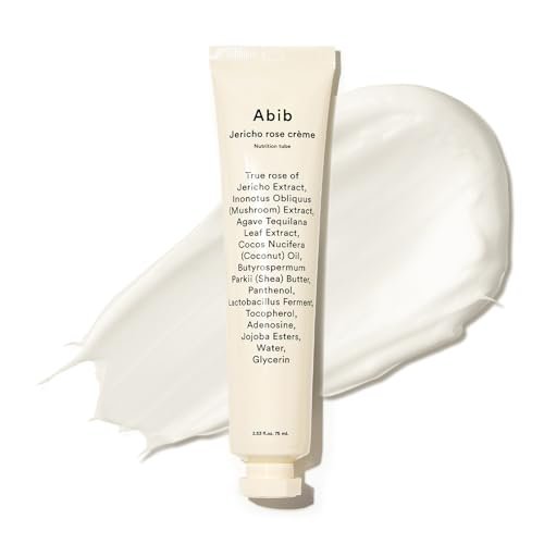 abib jericho rose cream 2.53 fl oz, moisturizer for dry and ag...