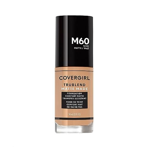 covergirl trublend matte made liquid foundation, natural beige