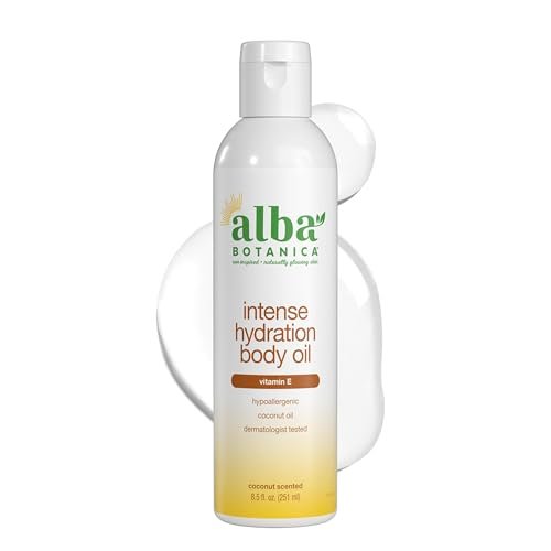 alba botanica intense hydration body oil, with kukui nut and v...