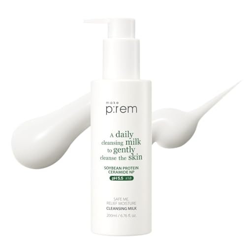 make p:rem safe me. relief moisture cleansing milk, 6.76 fl.oz.